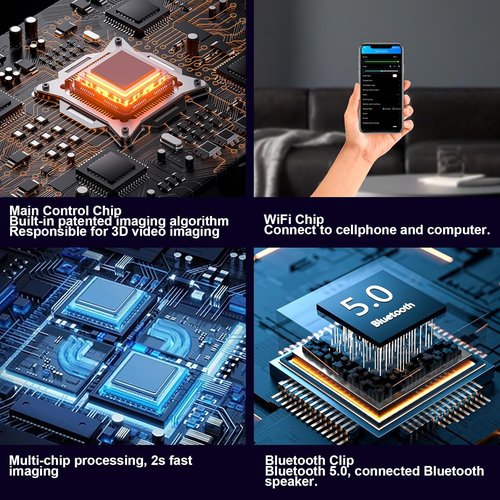 **3D Hologram Fan - 22 Inch Holographic Projector with WiFi & Bluetooth | 624 LEDs for Stunning Displays**