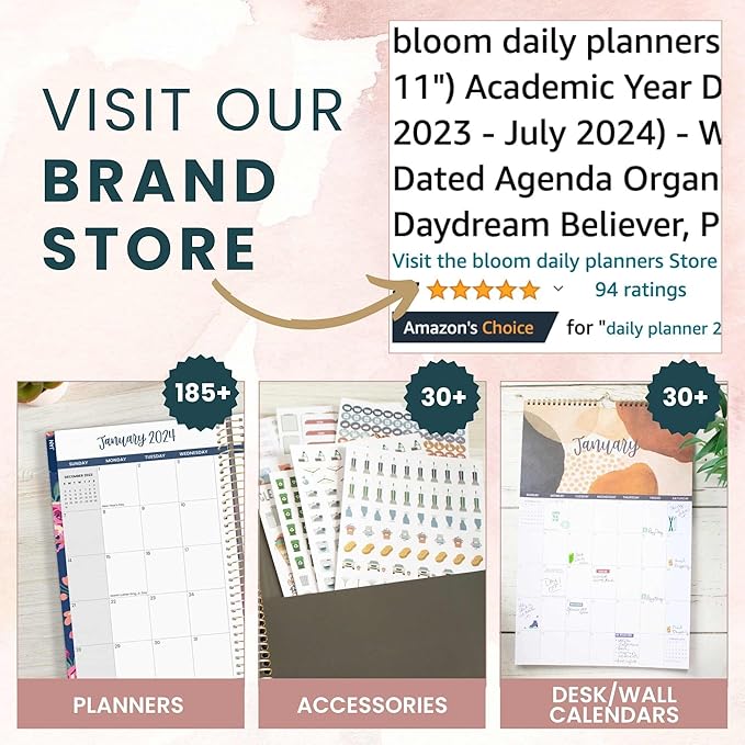 Bloom Daily Planners Productivity Stickers - Variety Sticker Pack - Six Sticker Sheets Per Pack!