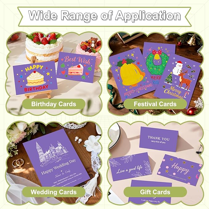 40 Sheets Cardstock 8.5x11, 65lb Dark Purple Card Stock, Construction Paper, 180gsm Thick Printer Paper for Printing, Painting, Card Making, Kids School Supplies,Party Decorations