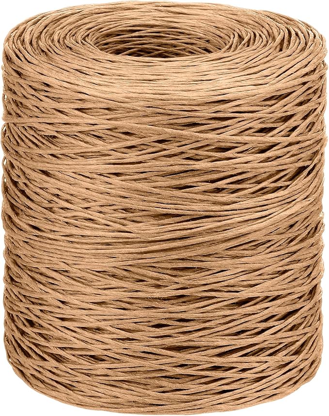 Syhood 1345 Feet Floral Vine Bind Wire Rustic Wrapping Wire for Flower Bouquets(Light Coffee)