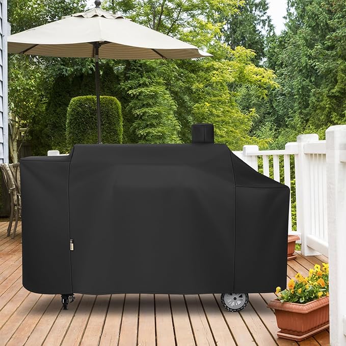 Arcedo Grill Cover Compatible with Pit Boss 1100 Pro Series Pellet Gas Combo Grill, Heavy Duty Waterproof All Weather Protection for Outdoor Wood Pellet BBQ