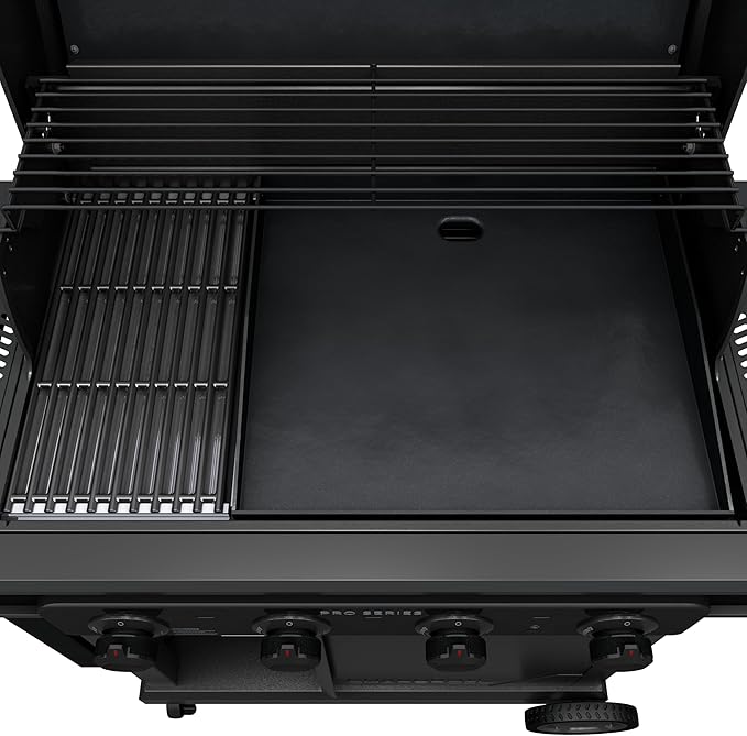 Charbroil Pro Series with Amplifire Infrared Technology 4-Burner Propane Gas Grill and Griddle Cabinet, Black - 463279224