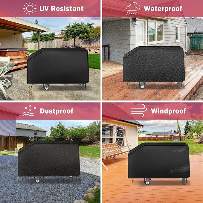 iCOVER 28 inch Griddle Cover for Blackstone,Waterproof Lightweight Polyester Flat Top BBQ Covers for 28" Outdoor Cooking Gas Grill Griddles with One Side Shelf
