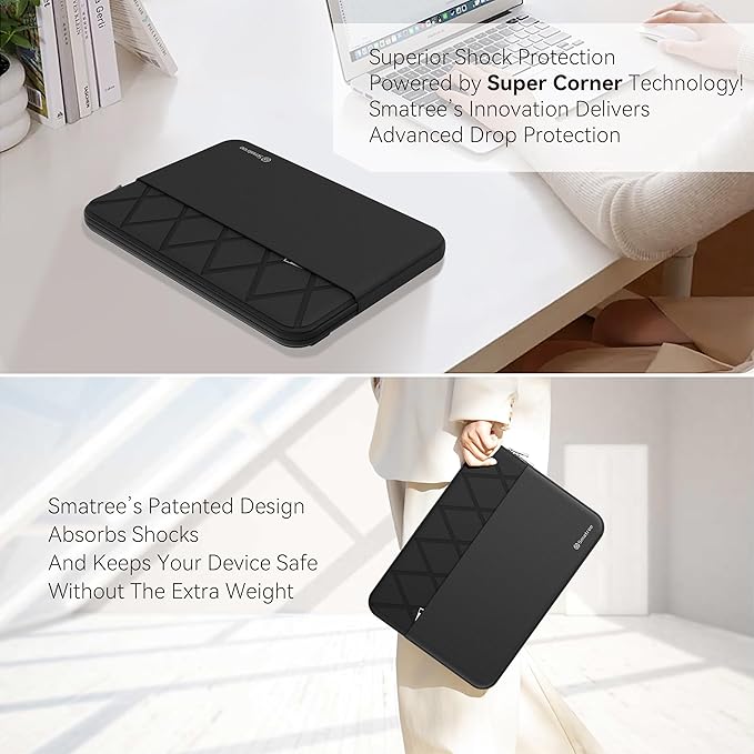 Smatree 15.6 inch Laptop Sleeve for MSI Creator 15 A11/A10, Stealth 15M/15, Alpha 15 A4DEK/A3DD, Stealth GS66 12U/11U/10U/10S, WS66 11U/10T, Delta 15 A5EFK, Laptop Case with Pocket, YKK Zipper (E619)