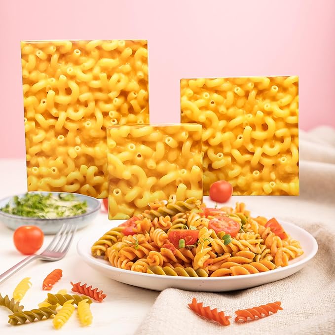 Altarho Funny Wrapping Paper Roll for Men Women - Weird Cheesy Macaroni Novelty Design for Teen Adult Birthday Total 28.5sq.ft
