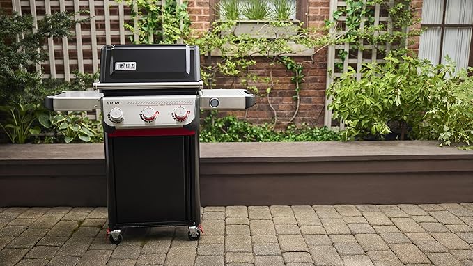 Weber Spirit EP-325 Liquid Propane Gas Grill for Outdoor Cooking and BBQ, 3 Boost Burners, Black