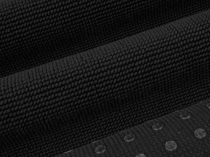 Cotton Paradise 100% Cotton Turkish Bathmat Rug, Soft Absorbent Quick Dry Non Slip, 20x34 Bathmat Rug, Coal Black