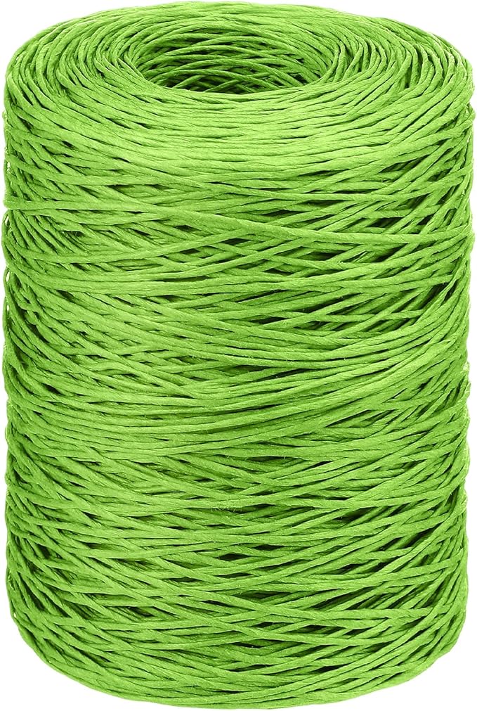 Syhood 673 Feet Floral Vine Bind Wire Rustic Wrapping Wire for Flower Bouquets(Light Green)