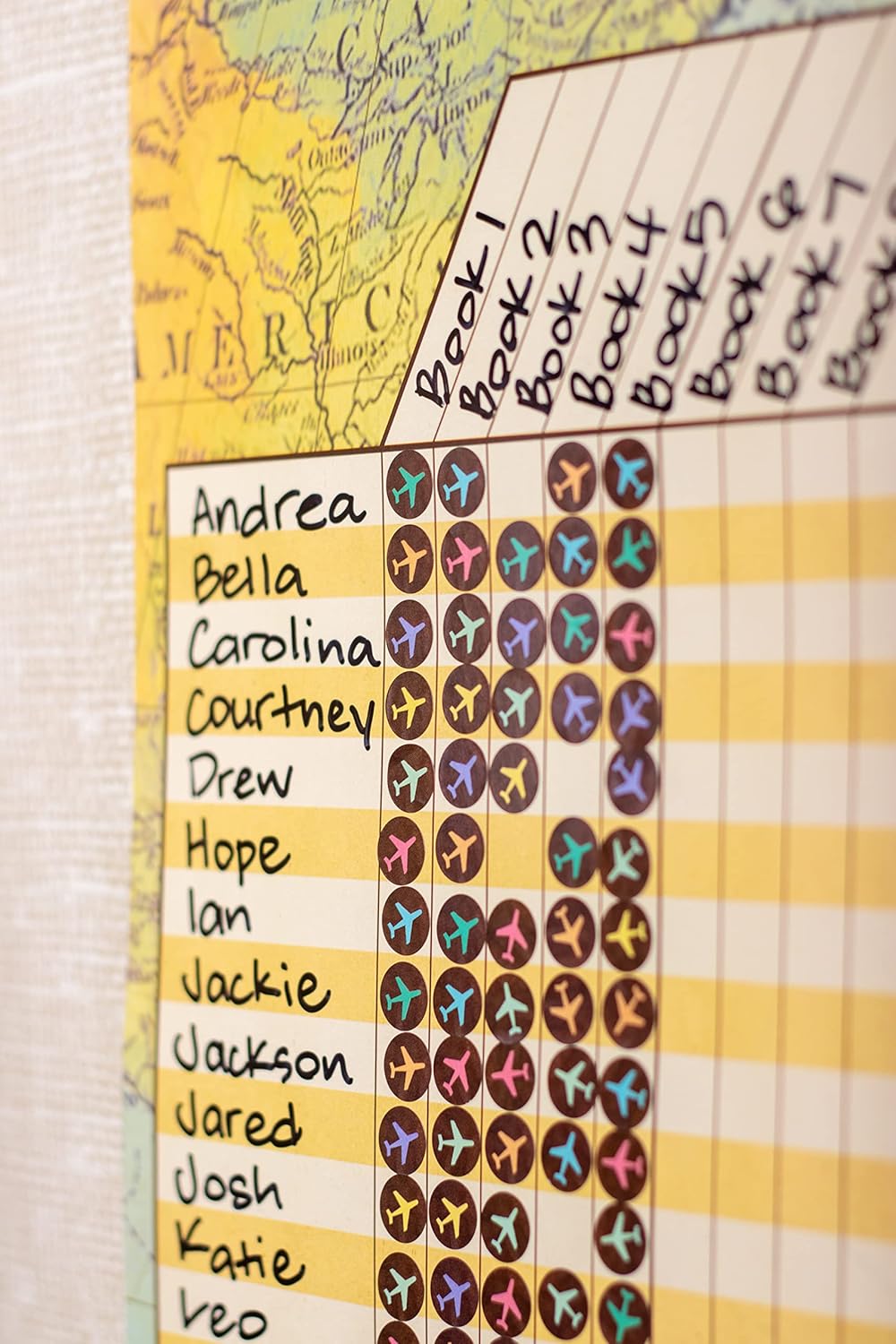 Teacher Created Resources Mini Airplane Stickers - Travel The Map Design | 1" Size, 120 Count