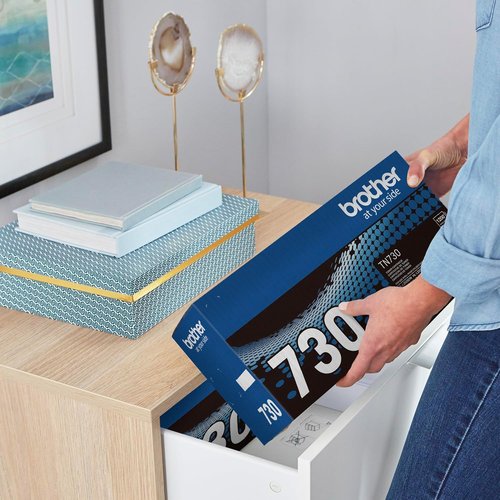 Brother Genuine TN730 Black Toner Cartridge - Standard Yield Up to 1,200 Pages | 1 Pack