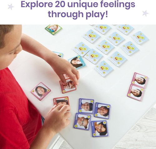Hand2Mind Express Your Feelings Memory Match Game - Emotion Cards for Kids | Enhance Emotional Intelligence & Social Skills