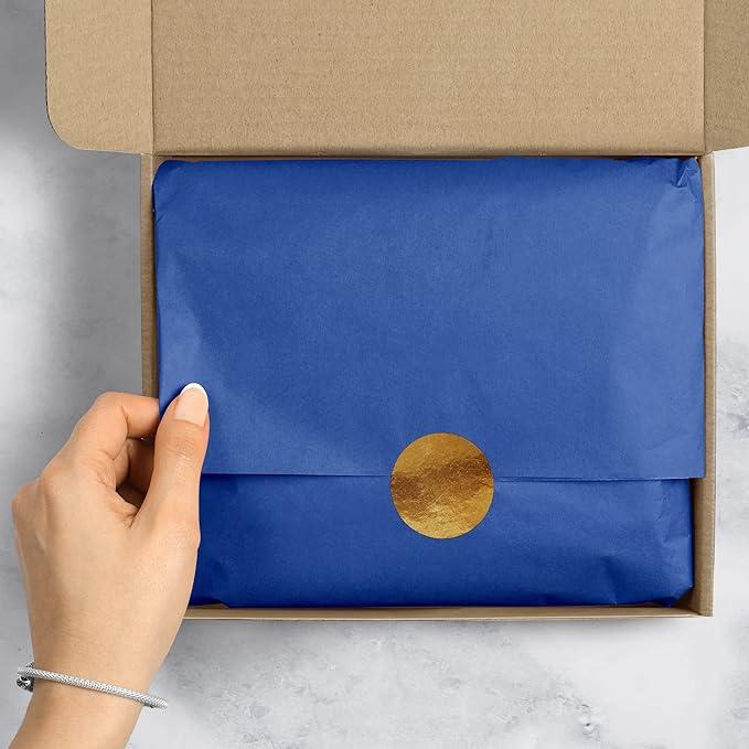 Jillson Roberts Bulk 20 x 30 Inches Recycled Tissue, Parade Blue, 480 Unfolded Sheets (BFT16)
