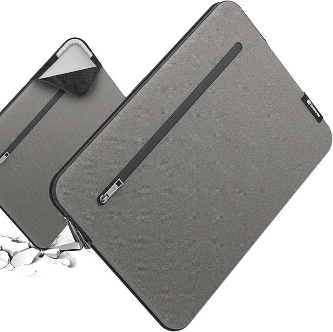 Smatree SlimPro Laptop Sleeve Case for 16 inch HP EliteBook 660/665/865/860 G11, for 16 inch EliteBook 6/8 G1i/G1a, Case with Accessory Pocket, Patented Super-Corner Design, Light Grey (S619LG)