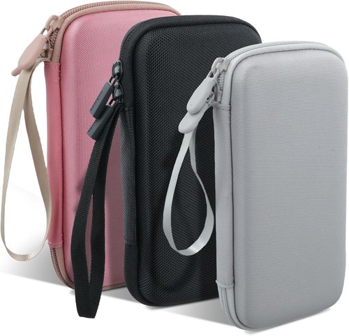 co2CREA Hard Case for Casio Graphing Calculators - Portable Black Storage with Mesh Pocket for Accessories