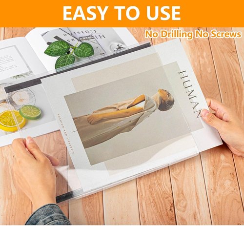 Magnetic Sign Holder - 5 Pcs Clear Plastic Frames for Letter Size Posters | 11x8.5 Inch for Home & Office Displays