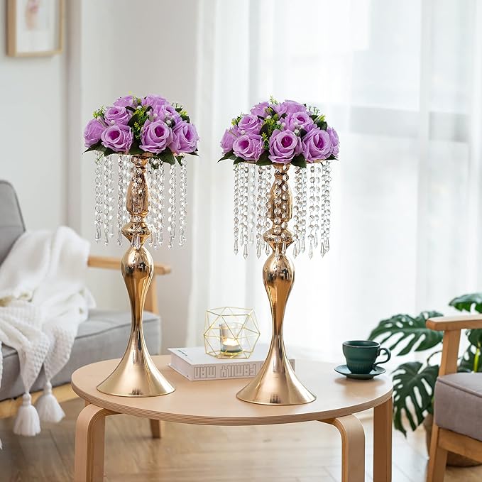 Flower Centerpieces for Wedding Tables: Wedding Table Decorations Lilac Flower Balls Centerpieces for Engagement Cerebration Party Center Pieces 10 Packs