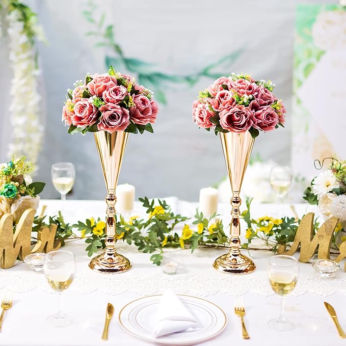 Flower Centerpieces for Wedding Tables: Wedding Table Decorations Dusty Rose Flower Balls Centerpieces for Engagement Cerebration Party Center Pieces 2 Packs