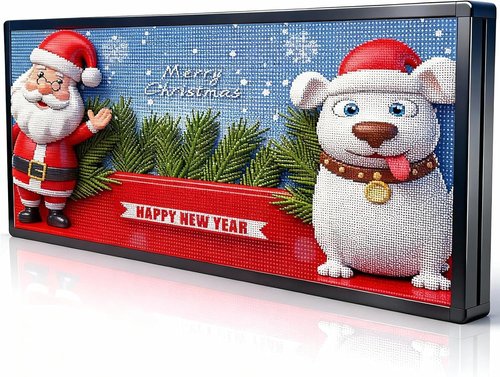 P6 Digital Programmable Scrolling LED Sign - Outdoor Business Message Board | WiFi Control Display Screen