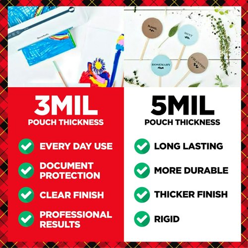 Scotch Thermal Laminating Pouches - Premium 5 Mil Thick Business Card Size Sheets | 20 Pack, 2.3 x 3.7 Inches