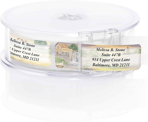 Rural America Personalized Return Address Labels - Assorted Country Scenes | Roll of 250 Custom Labels