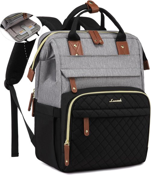 LOVEVOOK Laptop Backpack - 15.6'' Waterproof Travel Bag for Women | Stylish Teacher & Nurse Purse