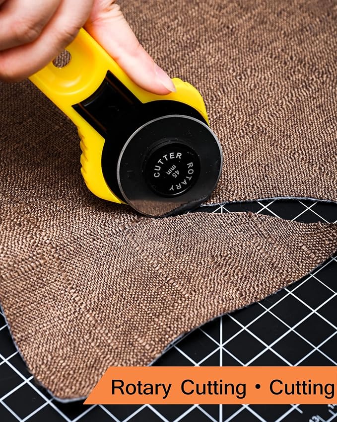 Density-upgraded 18"x12" Self Healing Cutting Mat, Idemeet Rotary Sewing Mat for Crafts, 5-Ply Blade Table Protector Cut Board for Fabric Leather Cutting Quilting Modeling Hobby Project, A3, Black