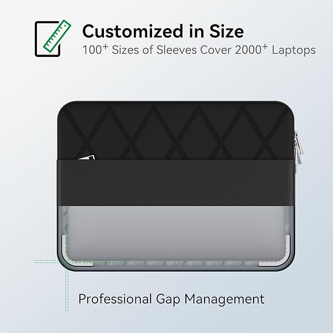 Smatree 14 inch Laptop Sleeve for MSI Modern 14/Summit E14 Flip Evo/Summit E14 Evo/Prestige 14H/Prestige 14 Evo, Protective Laptop Case with Accessory Pocket, YKK Zipper, Shockproof Design (E425)