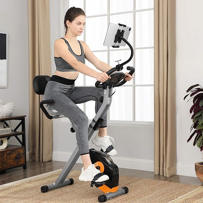 Mippko Tablet Holder for Treadmill/Elliptical/Spin Bike/Peloton/Indoor Cycle,Gooseneck Arm Super Crab Clamp Mount Compitable with 4.7~12.9" iPad/Nexus/LG G Pads/e-Reader/Switch/iPhone