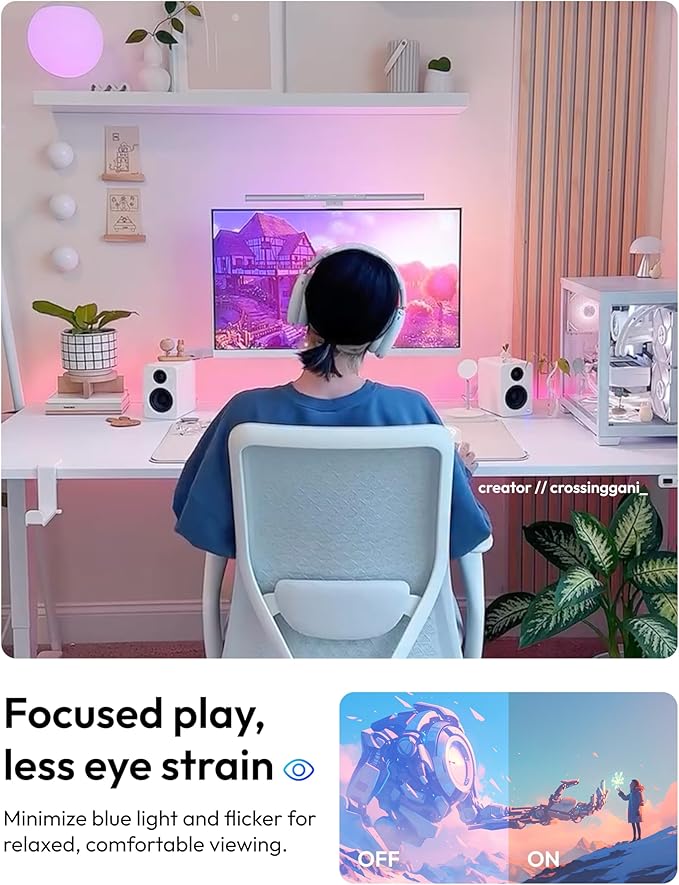 Pixio PX246 Wave Pink 24 inch 120Hz Refresh Rate FHD 1080p Resolution IPS Panel 4ms GTG Response Time Gaming Monitor with Adaptive Sync