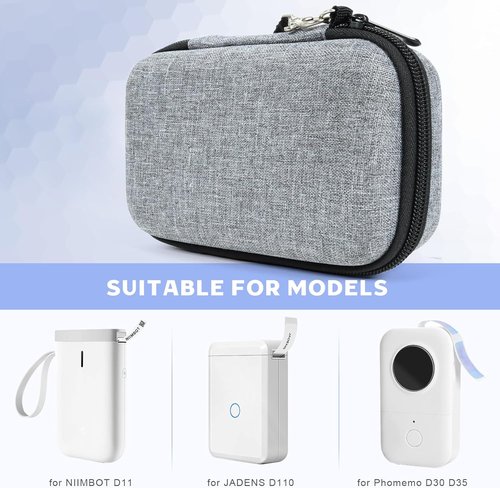 Phomemo Label Printer Case - Durable Protection for D30, D35, D30S & D30 Pro | Fits NIIMBOT D11/D110 & JADENS D110