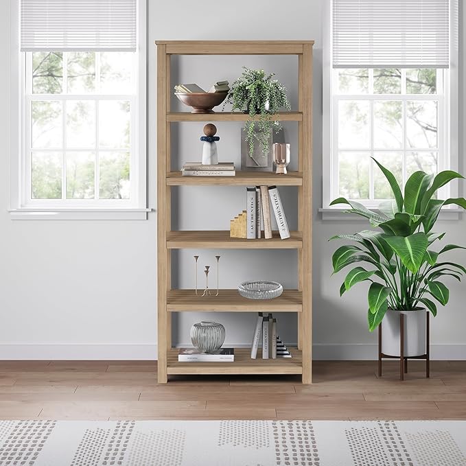 New Pacific Direct Tiburon Book Shelf Furniture, Amber