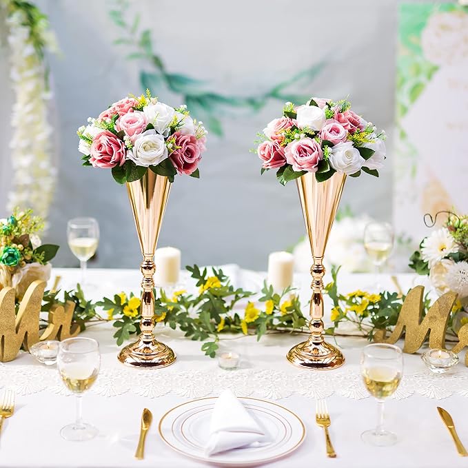 Flower Centerpieces for Wedding Tables: Wedding Table Decorations Dusty Rose & White Flower Balls Centerpieces for Engagement Cerebration Party Center Pieces 6 Packs