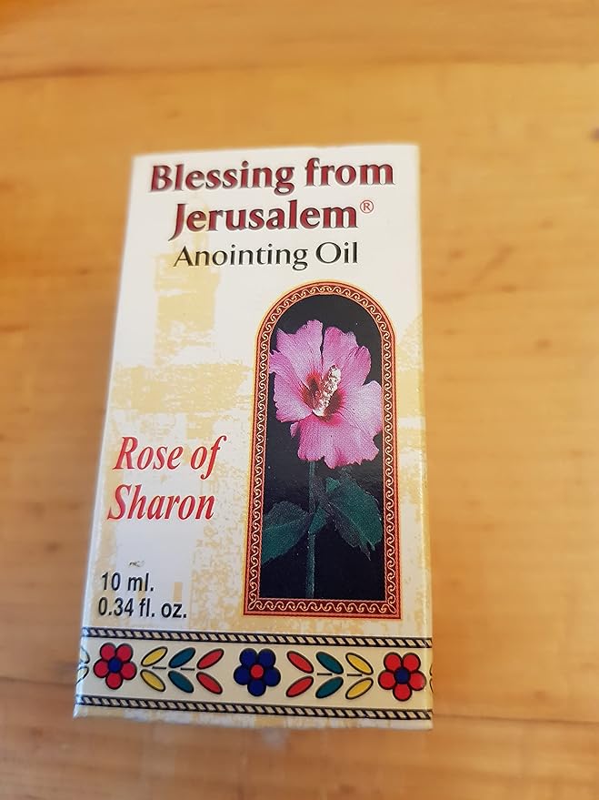 Rose of Sharon Jerusalem Anointing Oil 0.4 fl.oz(12ml)from the Land of the Bible