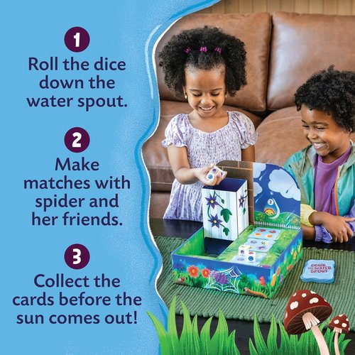 Peaceable Kingdom Down The Waterspout Board Game - Preschool Matching Game for Kids | Teamwork & Social Skills, Ages 3+