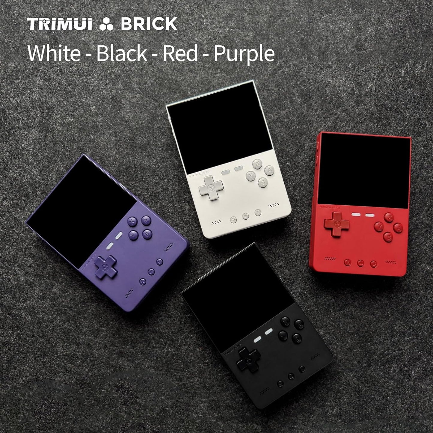 Trimui Retro Game Console - 3.2-Inch IPS Screen, 64G TF Card, 3000mAh Battery | Purple