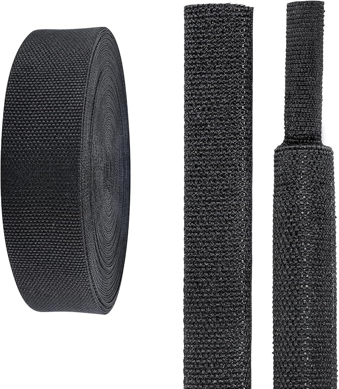 2 in 1 Heat Shrink Braided Sleeving Fabric Tubing-Ideal fit Irregular Shape Hose/Cable/Wire (3/4"(19mm), 80FT)