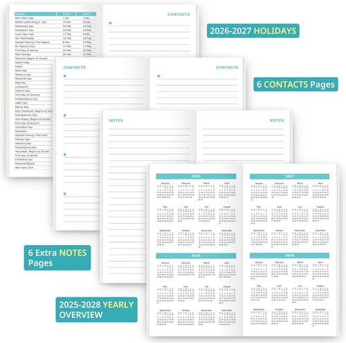 Garden of Whimsy Pocket Calendar 2026-2027 | Two-Year Monthly Planner (6.5" x 3.5") for Purse
