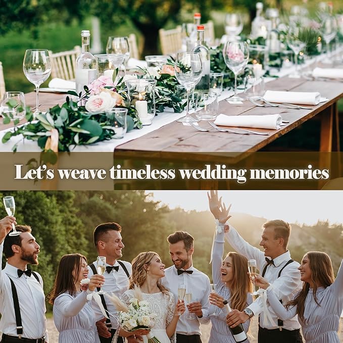 Boho Pampas Grass Wedding Invitations, 5"x 7" Autumn Wildflower Wedding Invites Card With Envelopes, 25 PCS for Party Decorations and Supplies - A06