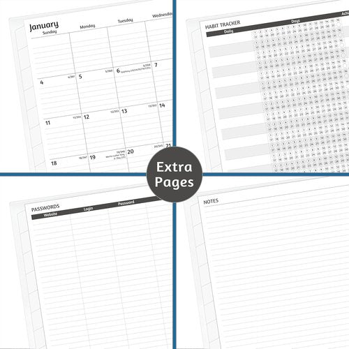 Monthly Planner 2026-2028 by [Brand Name] - 36-Month Calendar with Flexible Cover & Habit Tracker, 8.5'' x 11''