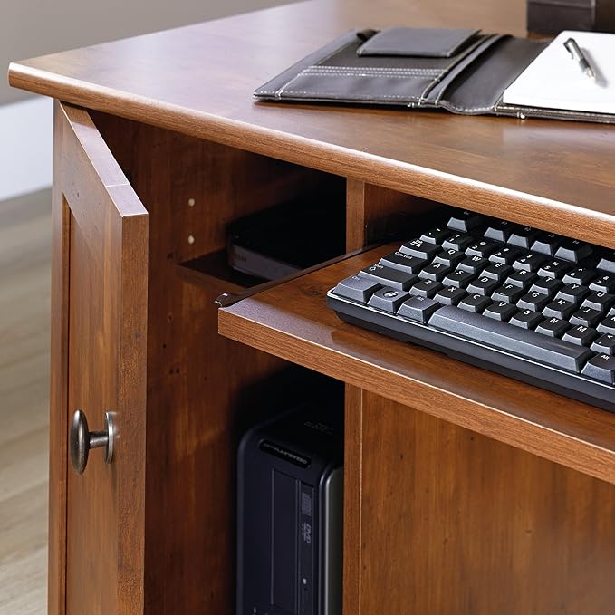 Sauder Miscellaneous Office Computer Desk, Brushed Maple finish
