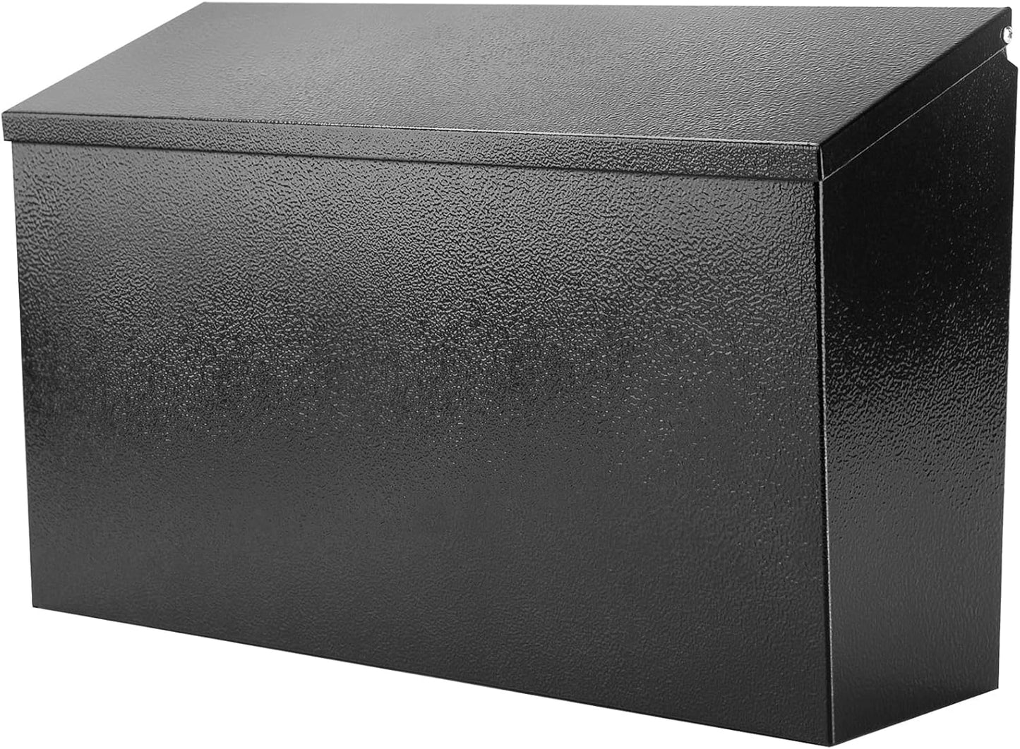 Skiennix Wall-Mount Mailbox - Large Capacity Waterproof & Rust-Resistant Galvanized Steel | 15.7"x9.9"x4.9" Black