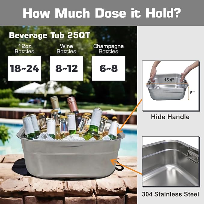 2-Piece 48" Rectangular Propane Fire Pit for Outside Patio with Hidden Tank Table & Ice Bucket, 50,000 BTU Fireplaces with Lid, Glass Rocks, Cover(Black w/Ice Bucket)