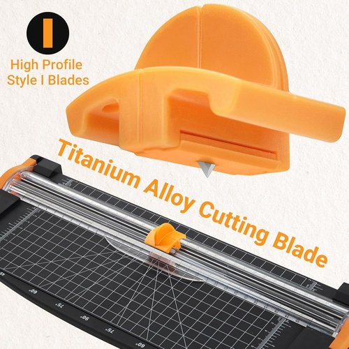 Fiskars TripleTrack Blade Replacement - Titanium Blades for SureCut & Precision Paper Trimmer | 2 Pack