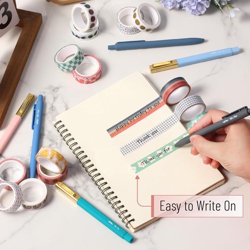 Mr. Pen Washi Tape Set - 15 Rolls of Woodland Whisper Decorative Tape for Scrapbooking & Crafting
