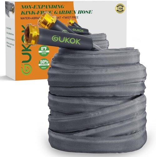 50FT Ultra-Light Garden Hose by 2025 | Flexible, Burst-Resistant & Kink-Free for All-Weather Use