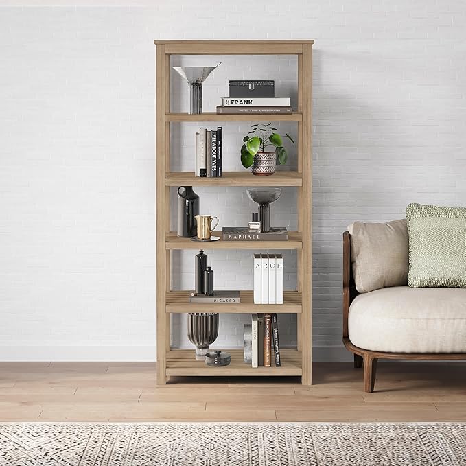 New Pacific Direct Tiburon Book Shelf Furniture, Amber