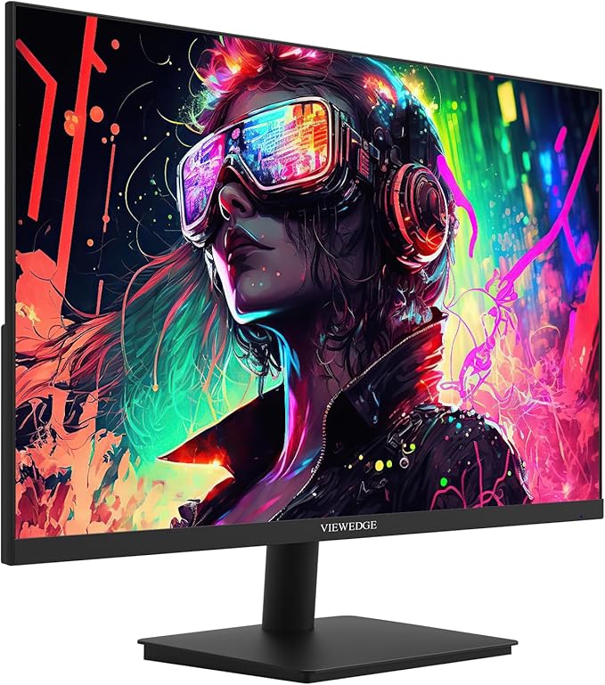 Viewedge Gaming Monitor 27 inch 180hz (Supports 144hz/165hz) 1ms, 110% sRGB with HDR 10 | 1080p IPS Screen, DP HDMI, Built-in Speakers, Support Freesync and Wall Mount