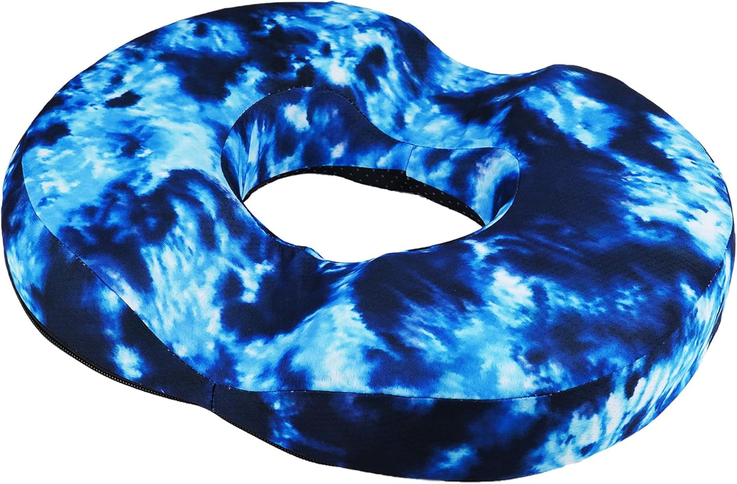 Skiennix Donut Pillow Seat Cushion - Tailbone Pain Relief & Hemorrhoid Support | Memory Foam for Home & Car