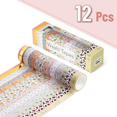 Mr. Pen Washi Tape Set - 15 Rolls of Woodland Whisper Decorative Tape for Scrapbooking & Crafting