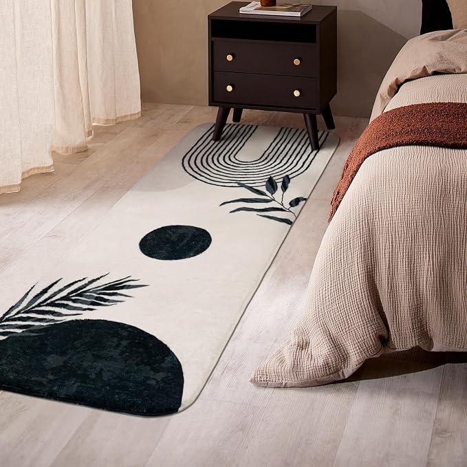 Boho Bathroom Runner Rugs 24 x 60 Non Slip, Large Long Bathroom Rug Cute Bath Mat for Bathtub Washable Shower Rug
